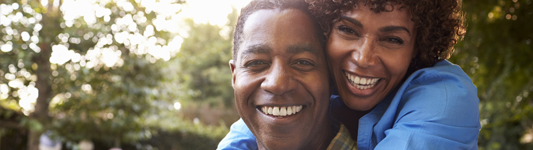 smiling couple